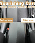 3in1 Leather Cleaner Wipes Extra Large 8x10 For Car And Home Leather Care Before and After Use on Car Seat