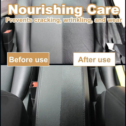 3in1 Leather Cleaner Wipes Extra Large 8x10 For Car And Home Leather Care Before and After Use on Car Seat