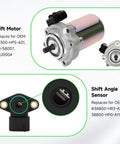 Electric Power Shift Motor With Angle Sensor Replacement for Honda Rancher 420 TRX420TE Foreman Rubicon ATV, side view