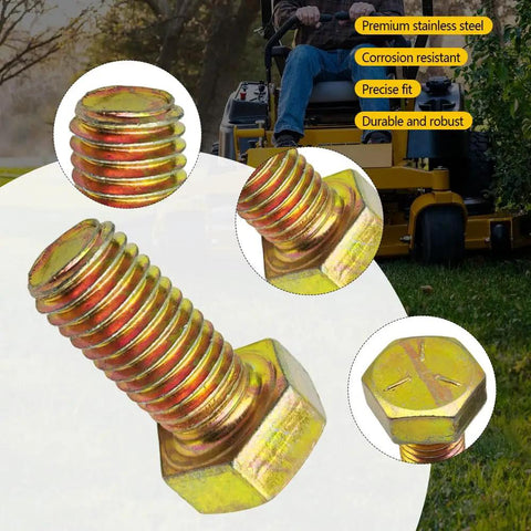 Deck Spindle Bolt Washer Kit For Hustler And Big Dog Mowers Fits Super Z Raptor SD Raptor SDX FasTrak X One XR Seven And Other Deck Spindle Assemblies For Quick Easy Mower Deck Fixes, stainless steel bolts