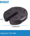 Tailgater Canopy Weights With No Pinch Design For Easy No-Fuss Setup And Removal, Eight 10 Lb Weights Total 80 Lbs, Eco Friendly