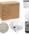 Wireless Picture Light With Remote For Art And Photos, Battery Powered Stick On LED Lighting That Pops Colors, pieces shown