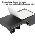 Back view of 4 Pin 12V PWM Fan Controller Hub for Six PWM Fans with adhesive backing and DC 5525 power input