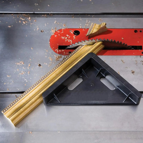 Heavy Duty Table Saw Crosscut Sled With Bevel Sliding Plate used with a table saw for precise 45 degree angle cuts.