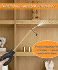 Handheld Diatomaceous Earth Duster and Powder Sprayer with Long Copper Tube for Organic Gardening spraying shelf