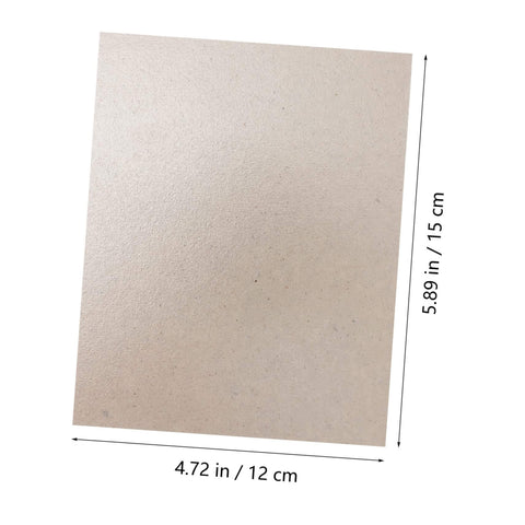Mica plate sheet measures 4.72x5.89 inches for microwave waveguide covers, part of 12 Pack Mica Plate Sheets For Microwave Waveguide Covers.