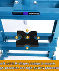 Two Pack 7x7x1 Hydraulic Press Plates For H Frame Arbor Press, Thickened 1 Inch Plates, Perfect Upgrade For 20 Ton And 32 Ton Shop Metal Presses, Five Notches For Easy Alignment And Solid Support on H-frame press