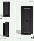 Framed Floor Vent Luxe Minimalist Steel HVAC Air Return Register Cover With Adjustable Damper Customizable 6x10 Matte Black