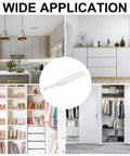Smooth As Butter Magnetic Touch Catch Latch With Built In Damper Buffer For Cabinet Doors And Cupboards White Hardware shown in kitchen and wardrobe settings.