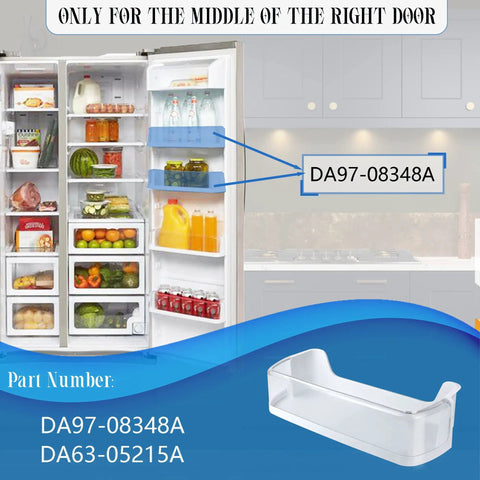 Door Shelf Basket Bin Replacement For Samsung Fridges DA97-08348A Guard Assembly Fits fridge door with product view