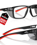 ANSI Z87.1 clear safety glasses with side shields for men and women, anti fog and scratch resistant eye protection