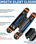 7 Inch Heavy Duty Self Closing Hidden Door Hinge With Adjustable Speed Control No Slam Soft Close For Secret And Interior Doors