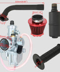 Stage 2 Engine Upgrade Kit With VM22 Carburetor For 212cc Mini Bike And Go Kart Engines Includes Exhaust Throttle Air Filter