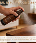 Applying Two Piece Wood Repair Kit For Floors And Furniture Repair Scratches And Nicks Easy Fix That Restores Finish No Sanding Needed Includes Towels For Hardwood Floors Wood Cabinets And Furniture on wooden table