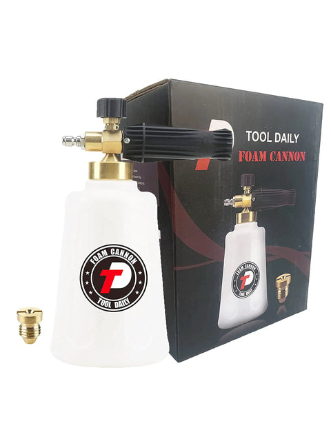 Beast Foam Cannon For Car Wash With Easy Fill Bottle And Snow Foam Lance One Quarter Inch Quick Connect with box and nozzle