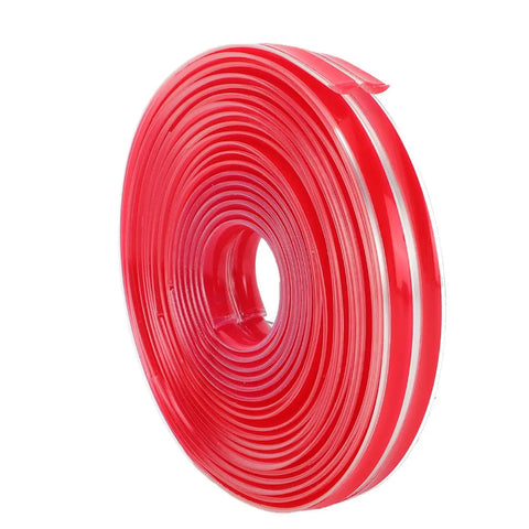 Clear Self Adhesive Corner Protectors 5m Roll, 10mm Edge Guards for Kid Proofing Furniture, red roll design, Flexible PVC, DIY