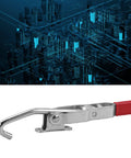 J Hook Toggle Clamp Stainless Steel Heavy Duty Hold Down Clamp for Woodworking Projects with red handle and hook design