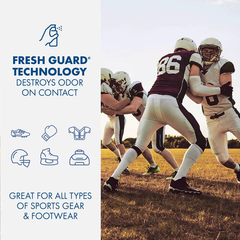 Sport Gear And Shoe Refresher Spray Heavy Duty Odor Defense For Gym Bags And Footwear Deodorizer For Football Gear