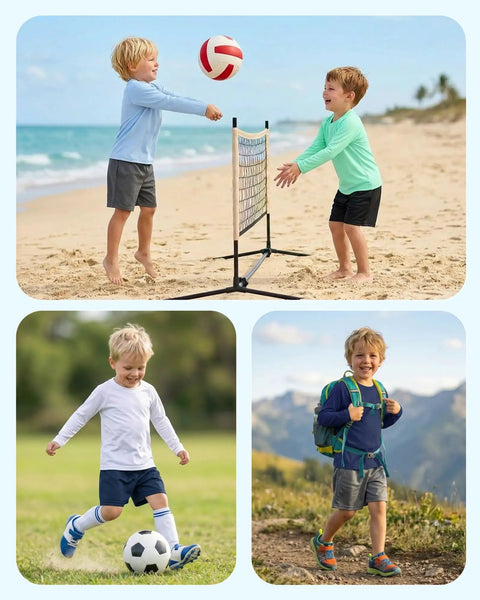 Boys in Toddler Rash Guard Swim Shirt For Boys Long Sleeve UPF 50+ Sun Safe Protection Quick Dry Beach Swim Tee Navy Blue For All Day Water Activities And Outdoor Play at beach, playing volleyball, hiking, and playing soccer