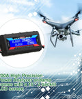 Two Pack 200A High Precision Watt Meter Power Analyzer and Battery Consumption Monitor with Dope Backlit LCD for RC Solar