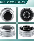 Audi Plug And Play Volume Control Knob Replacement Fits A4 2013 2015 Allroad 2013 2015 Quattro 2013 2015 Q5 2013 2017 A5 2012 2016 S4 RS5 2011 2016 8T0919070B, shown in multiple angles, highlighting design and fit.