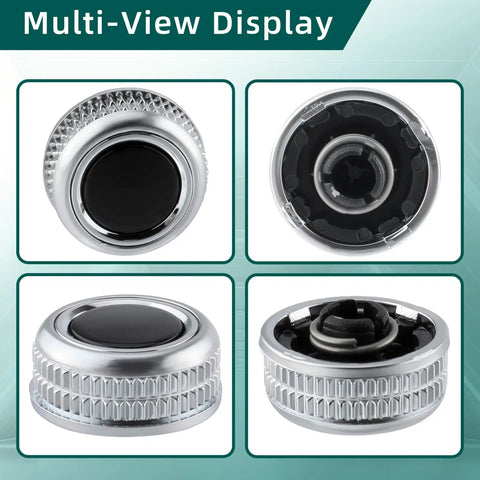 Audi Plug And Play Volume Control Knob Replacement Fits A4 2013 2015 Allroad 2013 2015 Quattro 2013 2015 Q5 2013 2017 A5 2012 2016 S4 RS5 2011 2016 8T0919070B, shown in multiple angles, highlighting design and fit.