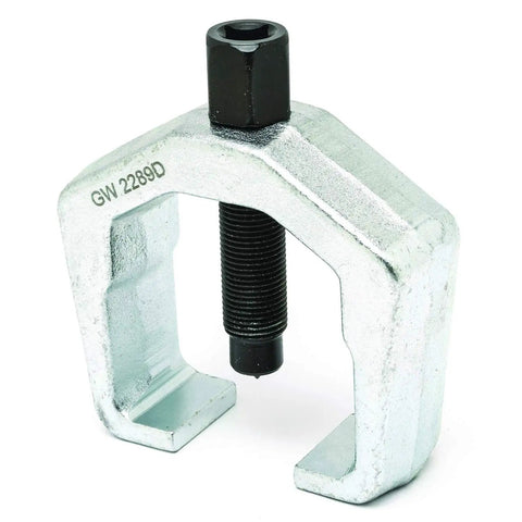 Pitman arm puller from the 5 Piece Front End Service Set With Pitman Arm Puller And Ball Joint Separator For Auto Repair And Suspension Work Built Pro Grade To Make Front End Service Quick And Easy.