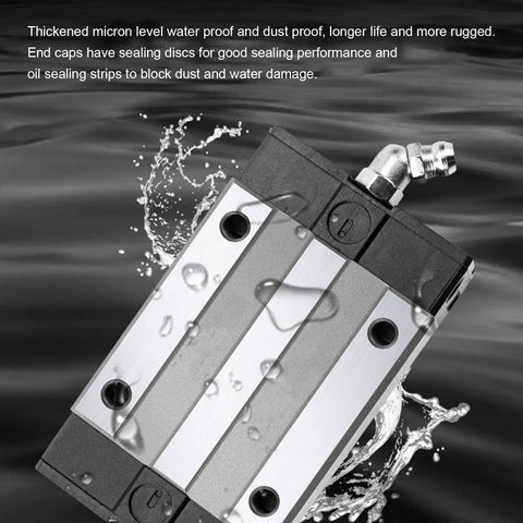 HGW20CC 300mm Linear Guide Rail With Premium Bearing Steel For Rock Solid Ultra Smooth Sliding And Micron Level Precision High Precision CNC Machine Automation Equipment For Industrial Robotics Components, waterproof bearing block