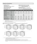 CHUNYE SGMJV-04ADA6S servo motor datasheet page showing ratings table and torque-speed charts