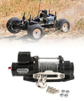 Heavy Duty Electric Winch With Remote Control For 1/8 And 1/10 Scale Crawlers Car features all metal construction and remote system.