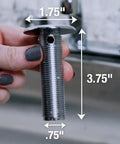 Chrome Kitchen Sink Hole Cover That Hides Unused Holes From Sprayer Or Soap Dispenser Rust Resistant No Tools Needed Easy To Install Durable Sink Plug Cover For A Sleek And Discreet Look dimensions shown
