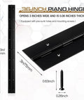 Heavy Duty 36 Inch Long Piano Hinges 3 Inch Wide 0.060 Inch Thick 201 Stainless Steel Continuous Hinge for Cabinets Doors
