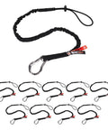 Bulk Pack Of 10 Tool Lanyards With Carabiner And Adjustable Loop Worksite Ready Standard Length ANSI ISEA 1212018 Certified 10 Lb