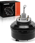 Heavy Duty Vacuum Brake Booster Built For Ford F Super Duty And F 250 Trucks From Eighty Seven Through Ninety Eight, black steel design.
