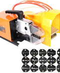 Heavy Duty Pneumatic Terminal Crimping Tool With Foot Pedal Operated Air Plier Machine for 0.5 to 16mm2 Wires, alloy steel, with quick die change.