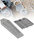 Fourteen Piece Micro Tap And Die Set For Jewelry Making And Watch Repair, Handy Watchmaker Screw Plate Kit With Taps And Dies