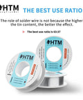 63/37 Rosin Core Tin Lead Solder Wire For Electronics Soldering 0.3mm Diameter 50g Flux 1.8 Percent spools display
