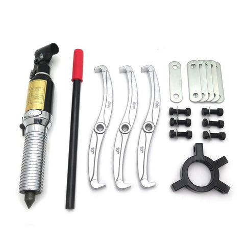 Heavy Duty 5 Ton 3 Jaw Hydraulic Gear Puller With 360 Degree Flexibility components layout on white background