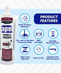 Two Component Polyester Based Concrete Anchor With Solvent Free Acrylic High Performance Adhesive, 20 Cartridges of 17.5 Oz