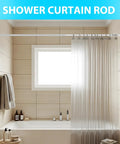 Heavy Duty No Drilling Shower Curtain Rod For Windows Or Patio Extends From 41 To 126 Inches With 1.26 Inch Diameter Tension Rod