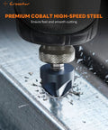 Legit Heavy Duty M35 Cobalt Countersink Drill Bits, Premium Hex Shank Set, Real Deal High Speed Steel For stainless iron carbon metal cutting