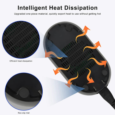 Dope 20 Port USB Charging Station With 100W Total Power Multi Device Desktop Charger Hub heat dissipation and non-slip mat