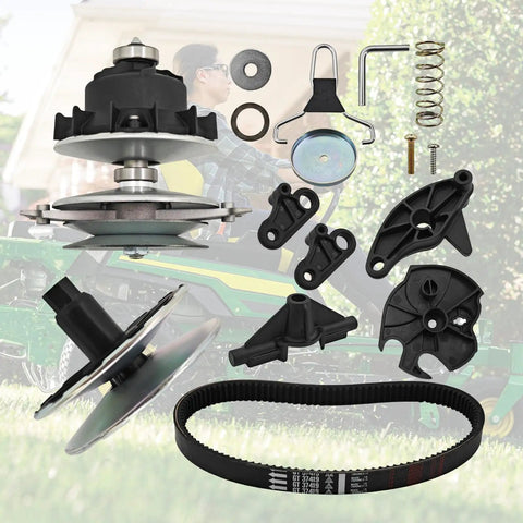 Primary And Secondary Transmission Kit For John Deere D105 E100 X105 X106 Mowers, Easy Install Upgrade To Improve Shifting, Durable Gear Set, Compatible With Multiple Deere Models, Ready To Install Replacement, belt and pulley parts