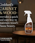 Straight Forward Cabinet And Wood Cleaning Spray Powered By Real Beeswax Furniture Polish to cut through grease in a 23 oz pump bottle.