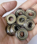 Pack Of 50 608 ZZ Ball Bearings Double Metal Shielded Miniature Deep Groove Bearings for furniture wheels and skates in hand