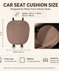 Breathable Car Seat Cushion Pad With Non Slip PU Surface For Mini Cooper SE Convertible And SUVs, 52x48 cm, suitable for various vehicles.