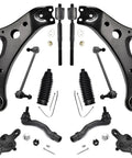 12 Piece Front End Suspension Kit For 2002 2003 Toyota Camry And Lexus ES300 with control arms and sway bar links