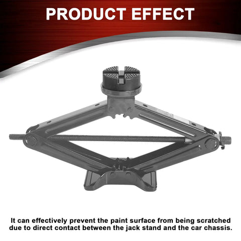 Universal Heavy Duty Rubber Jack Pad For Floor Jacks And Stands with Pinch Weld Protection installed on car jack.