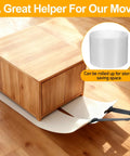 Two Pack Appliance Sliders With Pull Strap For Refrigerators And Heavy Duty Furniture Glide No Tools Needed Foldable Plastic