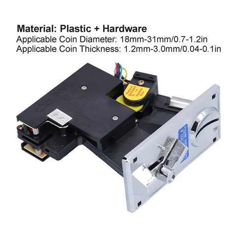 Electronic Coin Acceptor Module For Arcade Vending And Slot Machines, Plug And Play Table Mount Install with sensors
